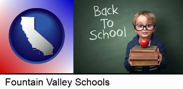 the back-to-school concept in Fountain Valley, CA