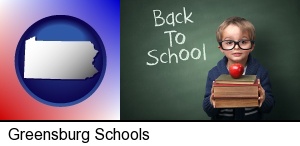 Greensburg, Pennsylvania - the back-to-school concept