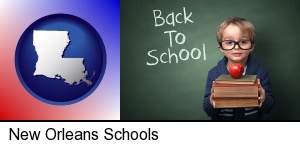 New Orleans, Louisiana - the back-to-school concept
