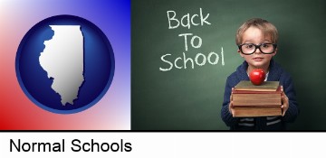 the back-to-school concept in Normal, IL