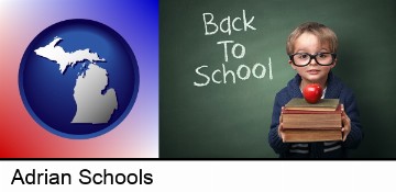 the back-to-school concept in Adrian, MI