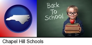 Chapel Hill, North Carolina - the back-to-school concept