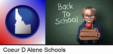 the back-to-school concept in Coeur D Alene, ID