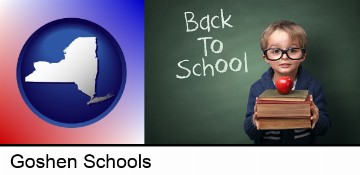 the back-to-school concept in Goshen, NY