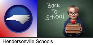 Hendersonville, North Carolina - the back-to-school concept