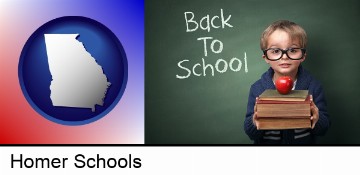 the back-to-school concept in Homer, GA