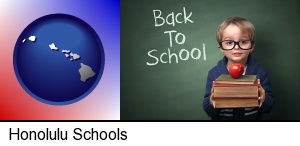 Honolulu, Hawaii - the back-to-school concept