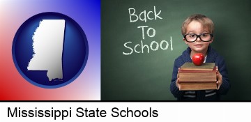 the back-to-school concept in Mississippi State, MS