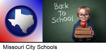 the back-to-school concept in Missouri City, TX