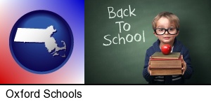 the back-to-school concept in Oxford, MA