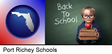 the back-to-school concept in Port Richey, FL