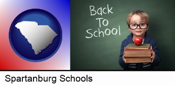 the back-to-school concept in Spartanburg, SC